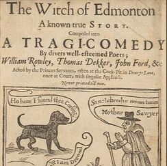 Image of an advert for The Witch of Edmonton